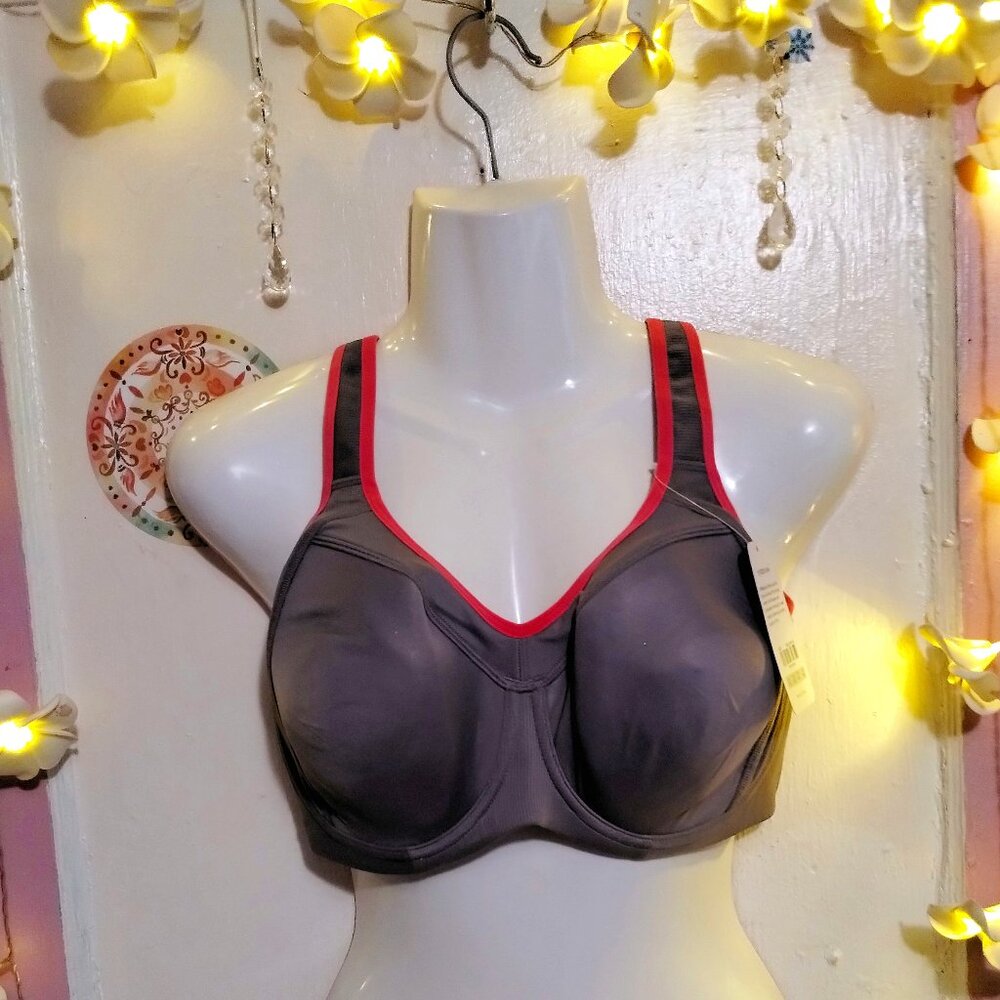 Syrokan (36E) Full Support High Impact Racerback Lightly Lined Underwire Sport